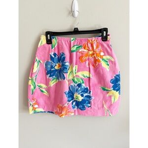Vintage The Limited 90s pink floral mini skirt size 8